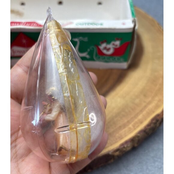 Jewelbrite Teardrop Unbreakable Christmas Ornaments Decor Set Box 1970s - Picture 8 of 15
